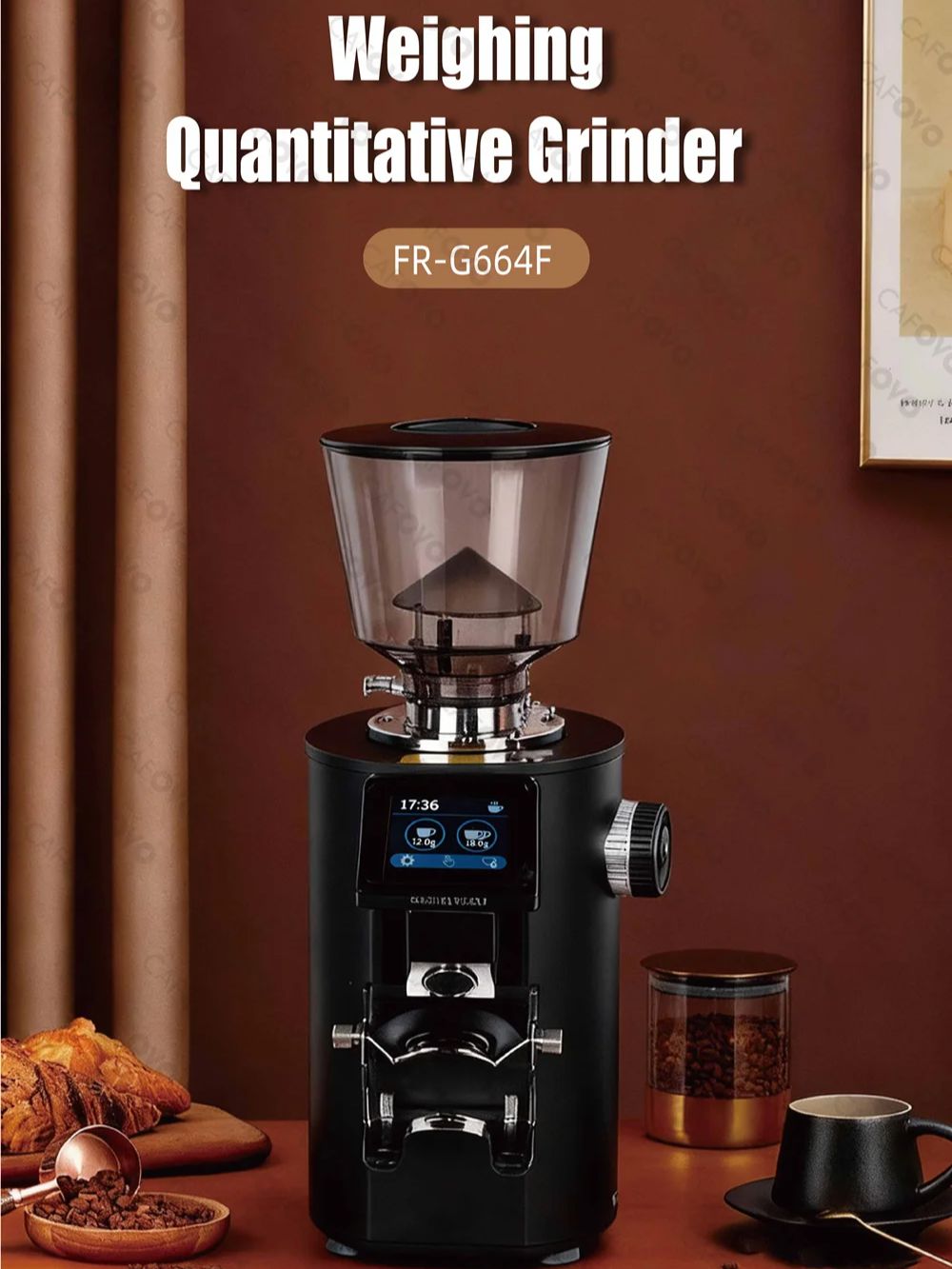 CAFOVO G664F Professional Weig - Coffee Grinder Burr Flat ulasan dan harga
