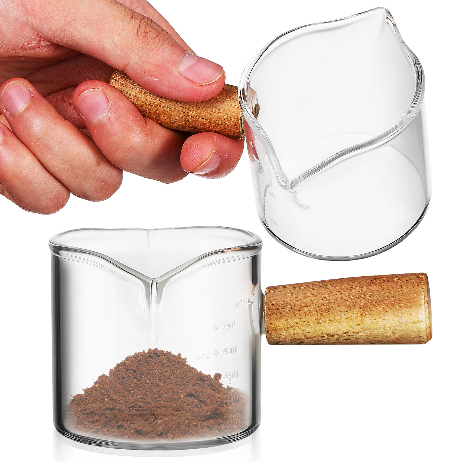 2Pcs Premium Thick Glass Coffe - Espresso Shot Glass ulasan dan harga