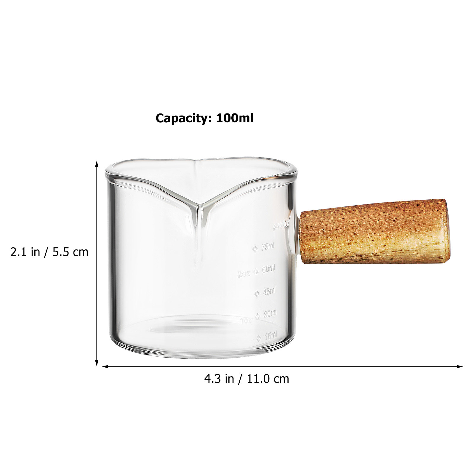 2Pcs Premium Thick Glass Coffe - Espresso Shot Glass ulasan dan harga