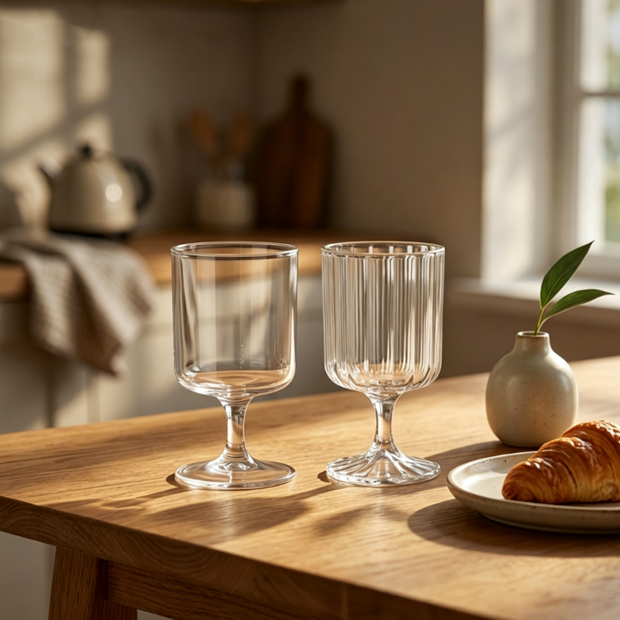 2‑Style Clear Stemmed Glass Go - Espresso Shot Glass ulasan dan harga